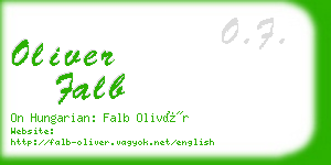 oliver falb business card